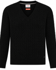 Sun68 Maglia in lana a trecce con scollo a V wmn