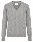 Sun68 Maglia in lana a trecce con scollo a V wmn