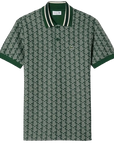 Lacoste Polo in jacquard monogramma