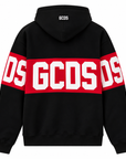 GCDS felpa con cappuccio banda logo