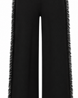 Sun68 Pantaloni in lana e cashmere con frange wmn
