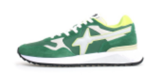 W6YZ yak-m. sneakers in suede e tessuto tecnico grigio- verde