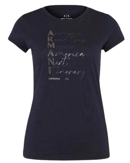 Armani Exchange T-Shirt Donna Blu