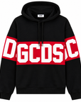 GCDS felpa con cappuccio banda logo